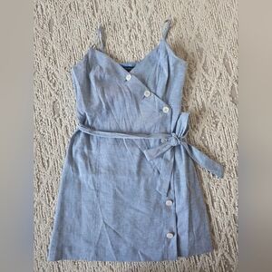 Banana Republic Light Blue Button-Down Mini Dress